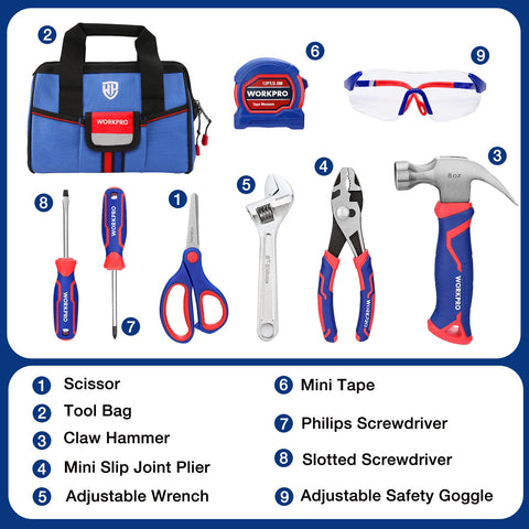 WORKPRO slip joint plier helps young builders with versatile gripping