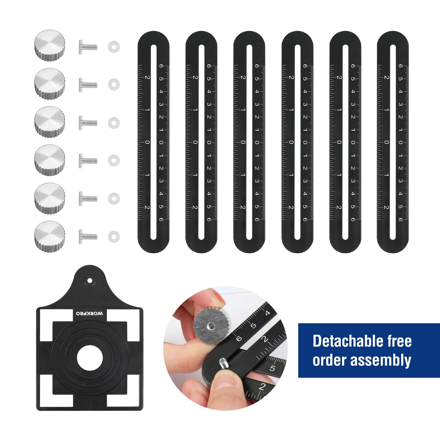 WORKPRO adjustable arms (4 and 2-sided) simplify custom stencil creation.
