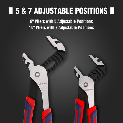 WORKPRO adjustable five and seven positions for flexibility.