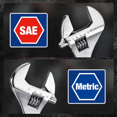 WORKPRO comfortable handle and worm gear enable precise fastener fit.