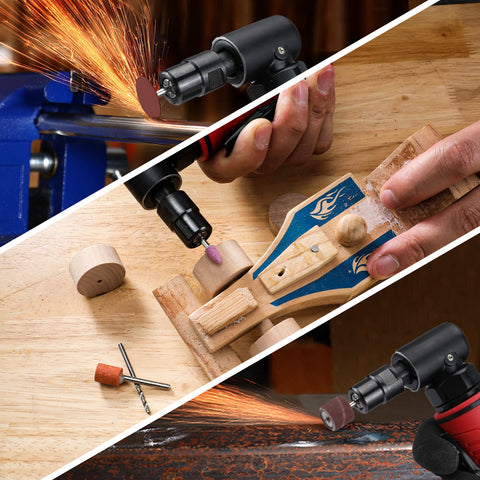 WorkPro air angle die grinder in use for grinding, cutting and polishing