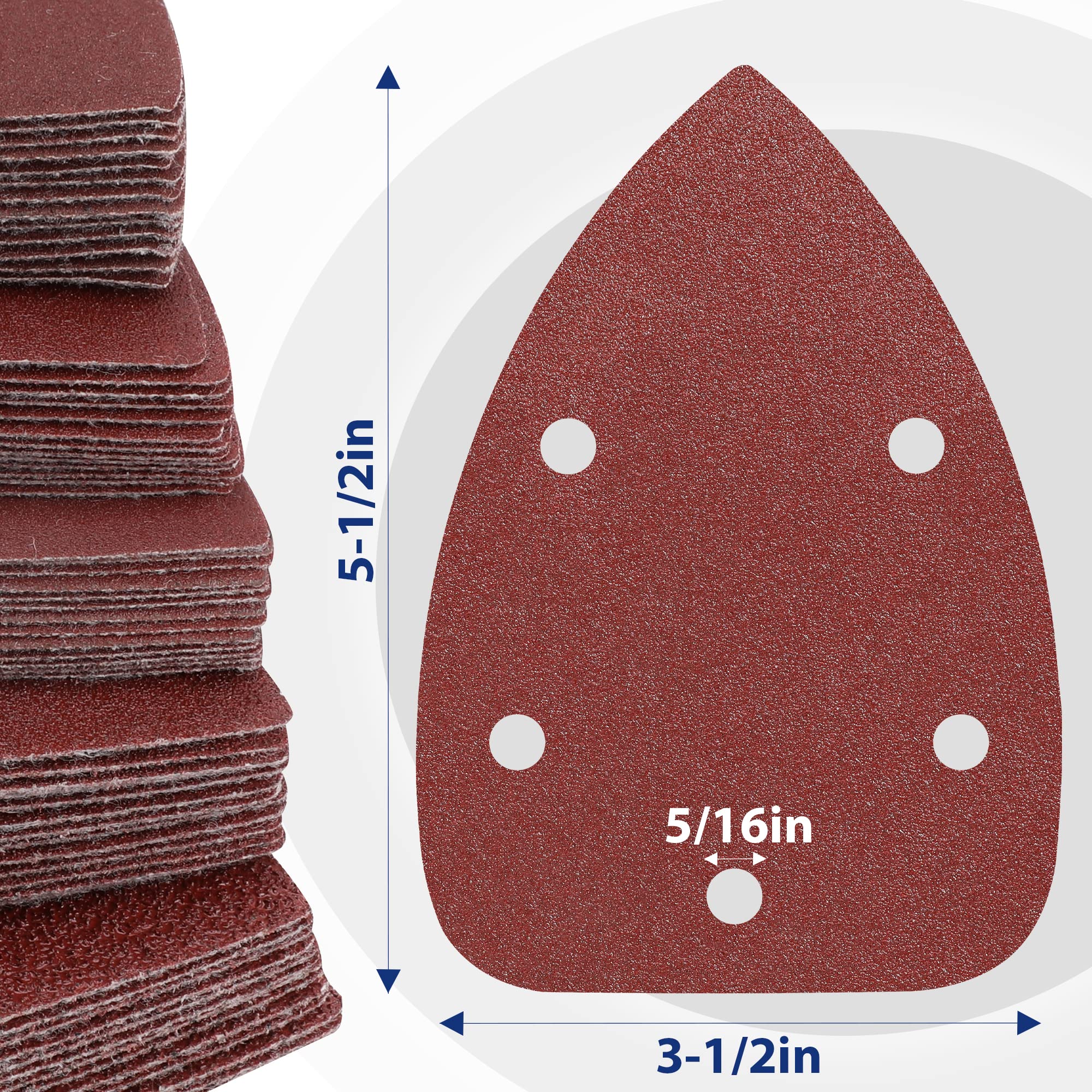 WORKPRO aluminium oxide sanding discs for long-lasting anti-clogging performance.