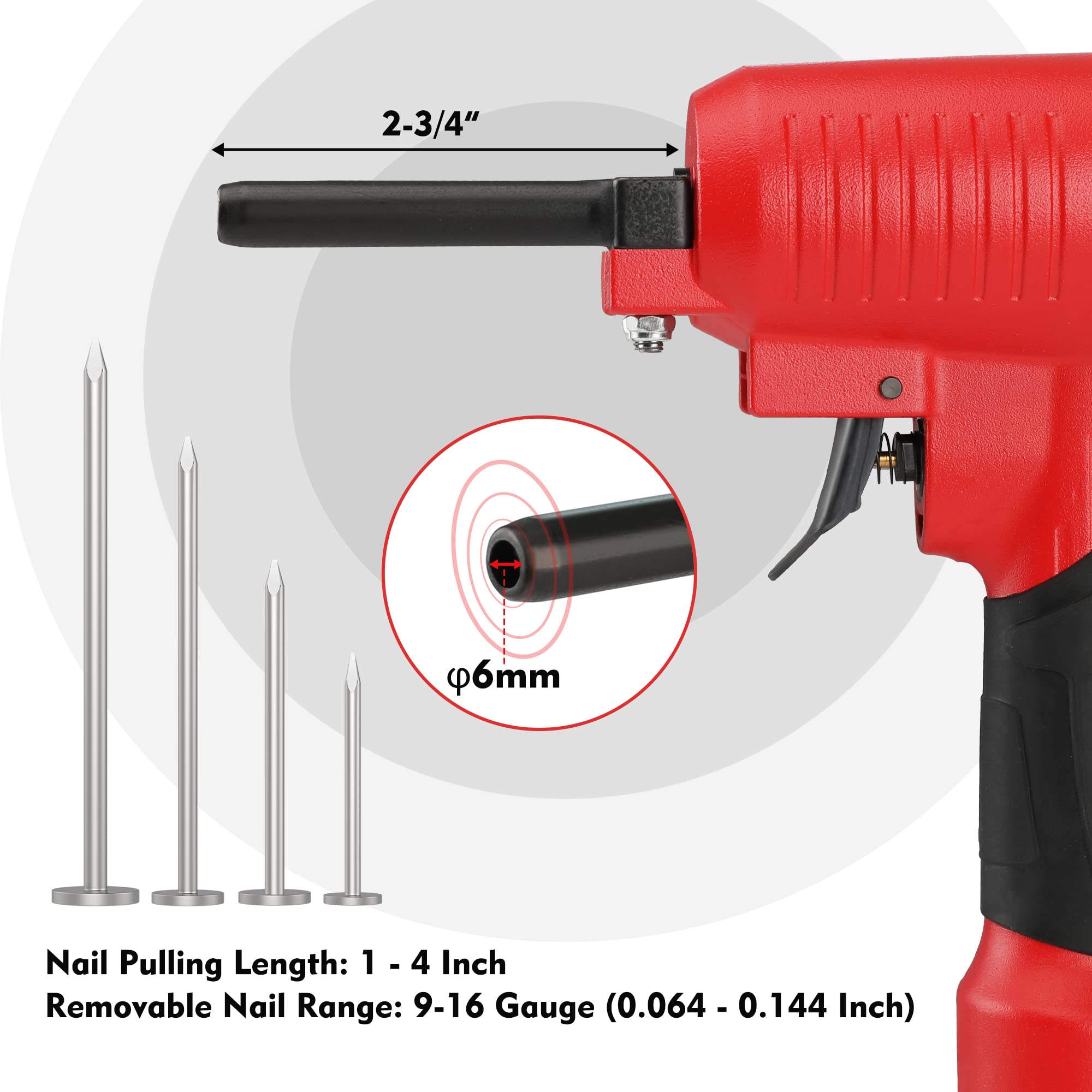 WORKPRO aluminum body and ergonomic handle for lightweight durability