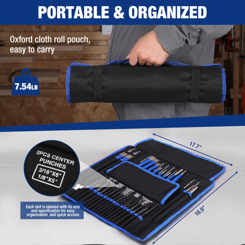 WORKPRO aluminum gauge helps quick measurements for proper fits