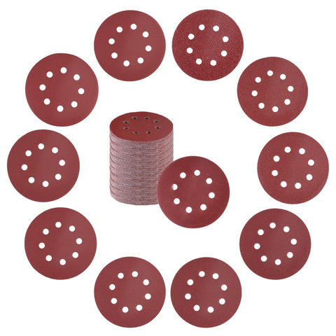 WORKPRO aluminum oxide 40-grit disc close-up emphasizing aggressive material removal.