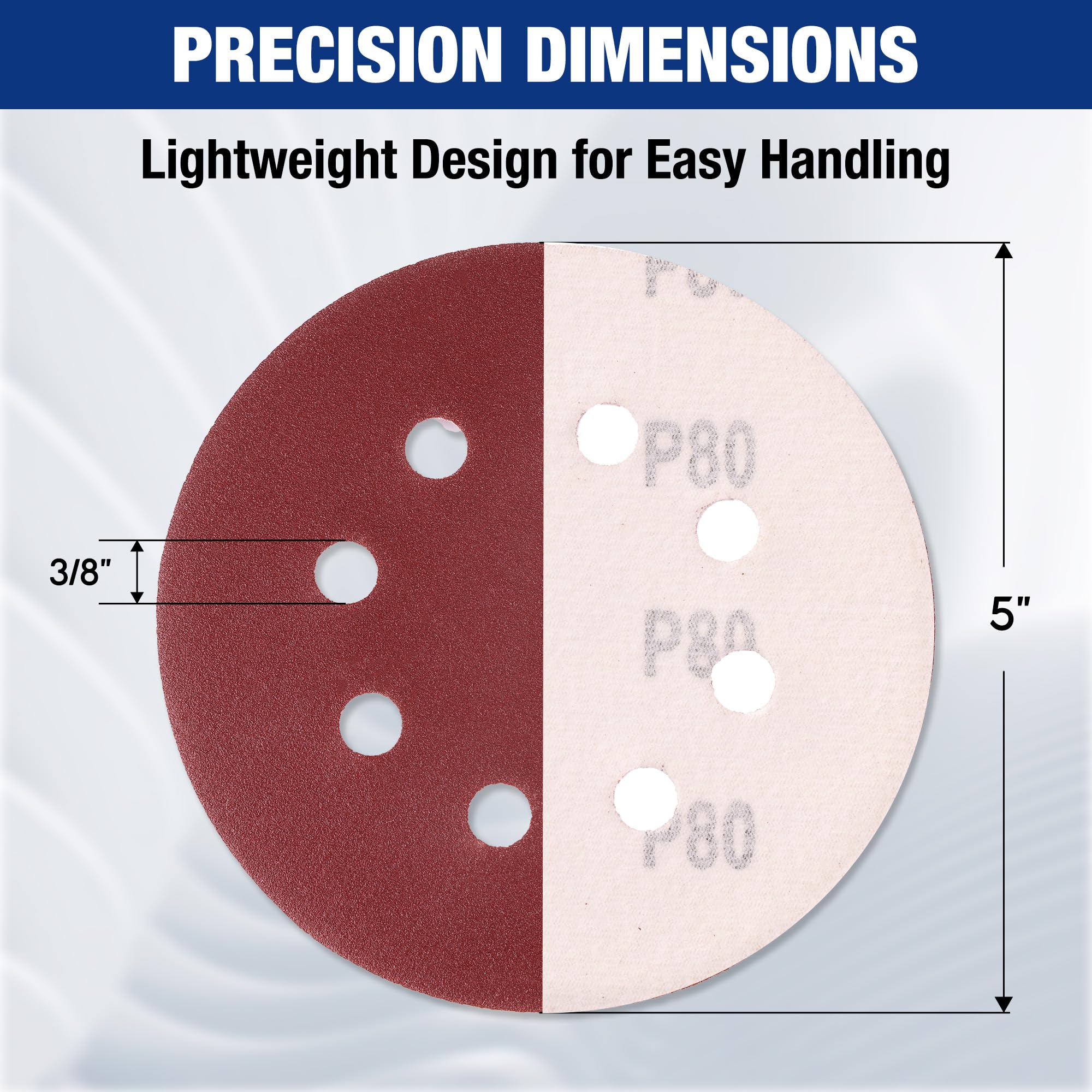 WORKPRO aluminum oxide 600-grit disc close-up for fine finishing touch.