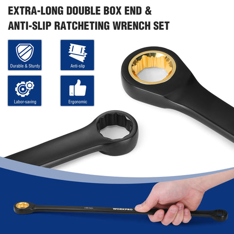 WORKPRO wrenches meet ANSI standards for reliable fit and markings