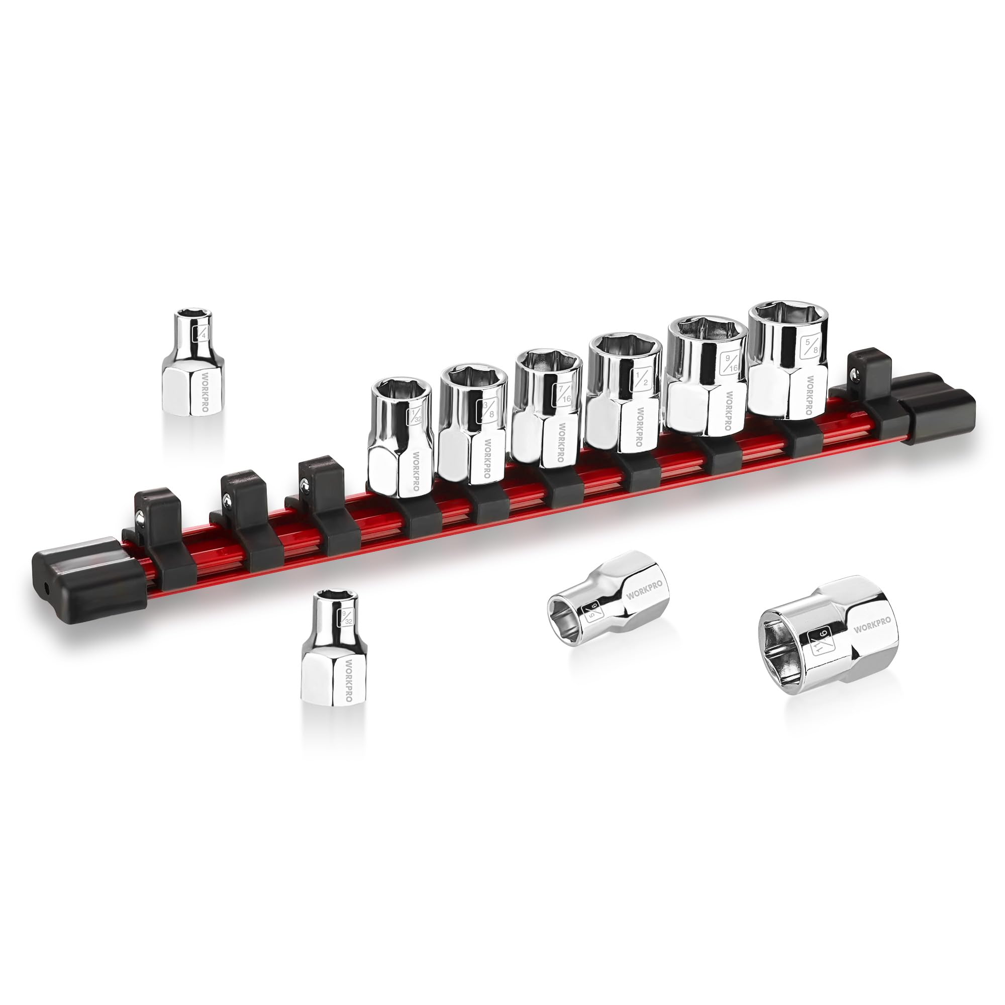 WORKPRO branding on the rail emphasizes sturdy, organized storage