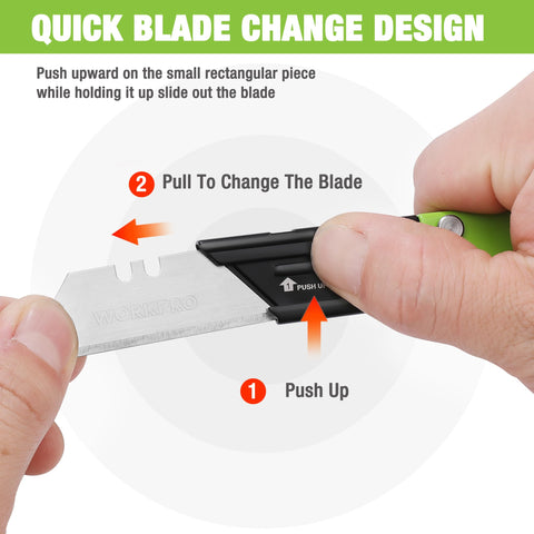 WORKPRO axis-lock engaged for secure blade position during cutting.