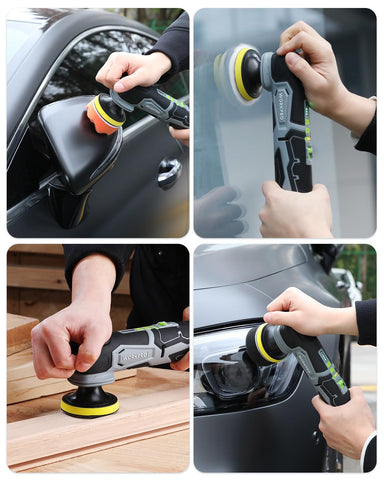 Backer pads and sandpapers assortment for versatile surfaces
