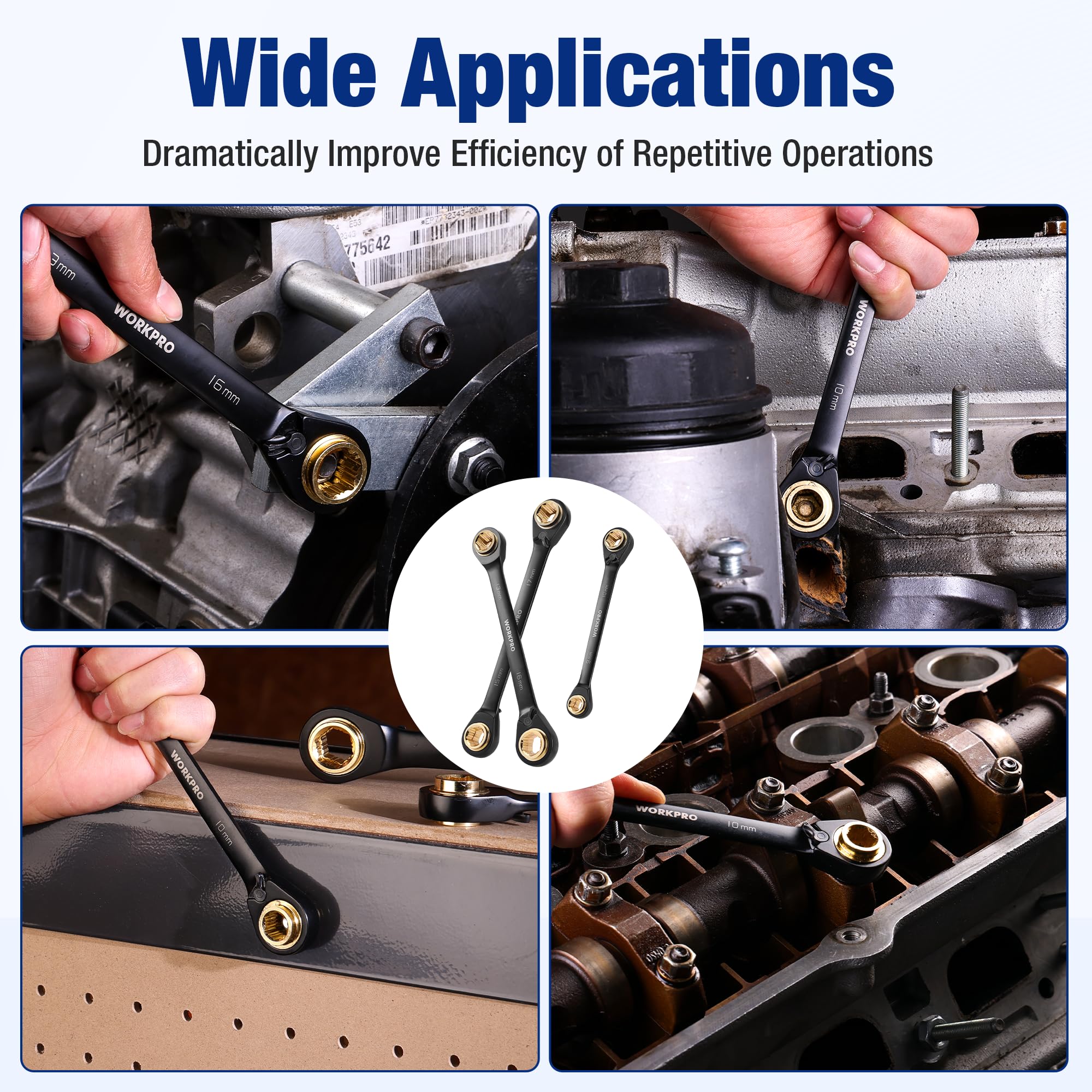 WORKPRO tool bag shown with belt loop for hands-free access to tools