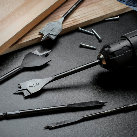 WORKPRO black-oxide coated bits enhance wear resistance and longevity.