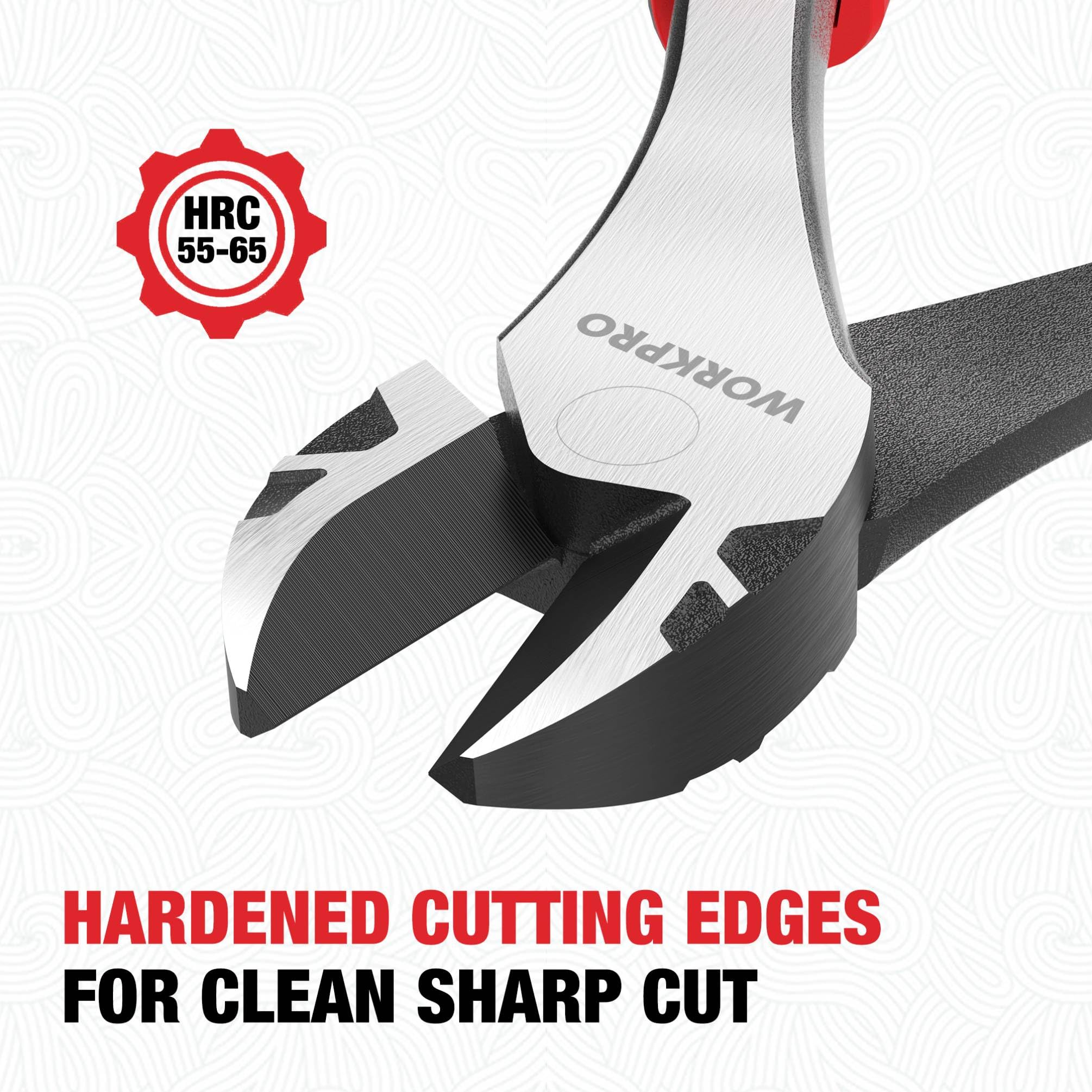 WORKPRO black polished finish resists corrosion for reliable everyday tasks.
