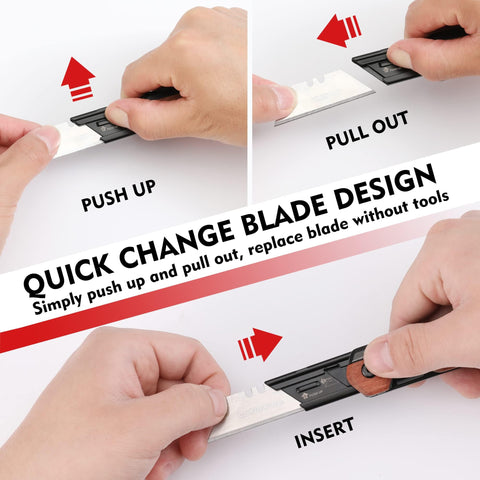 WORKPRO box cutter mode handles cardboard and packaging tasks.