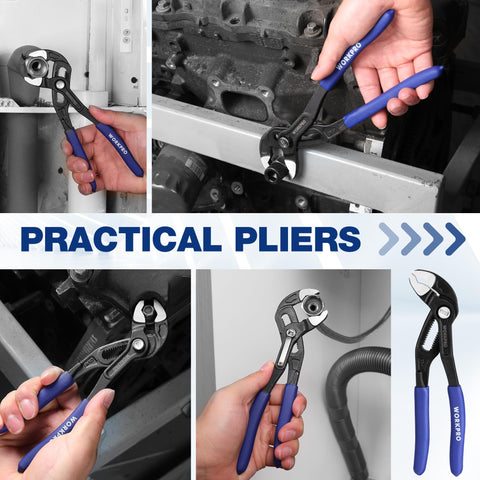WORKPRO Care and maintenance tips keep pliers rust-free and ready.