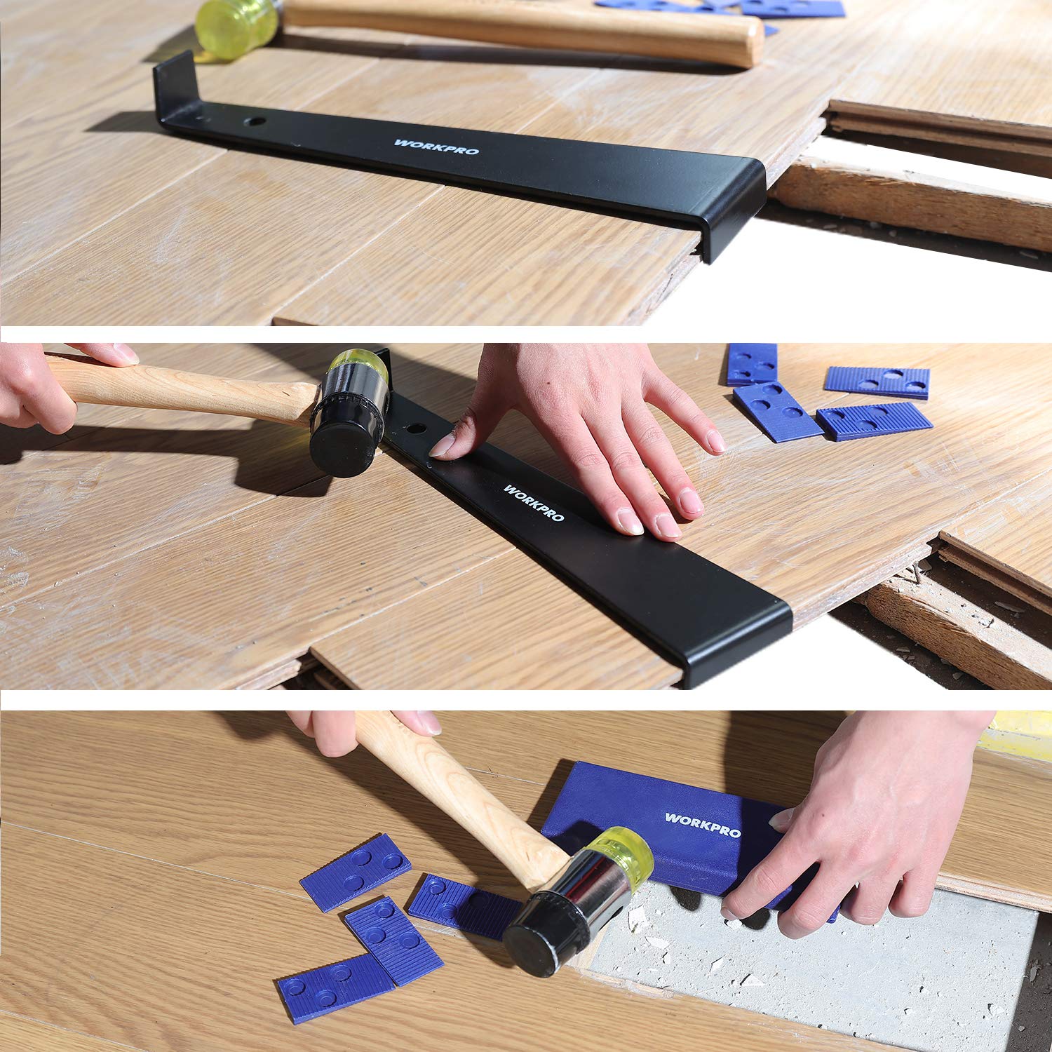 WORKPRO cast-iron mallet close-up showing durable construction