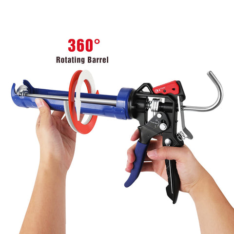 WORKPRO caulking gun constant-pressure mode for smooth dispensing.