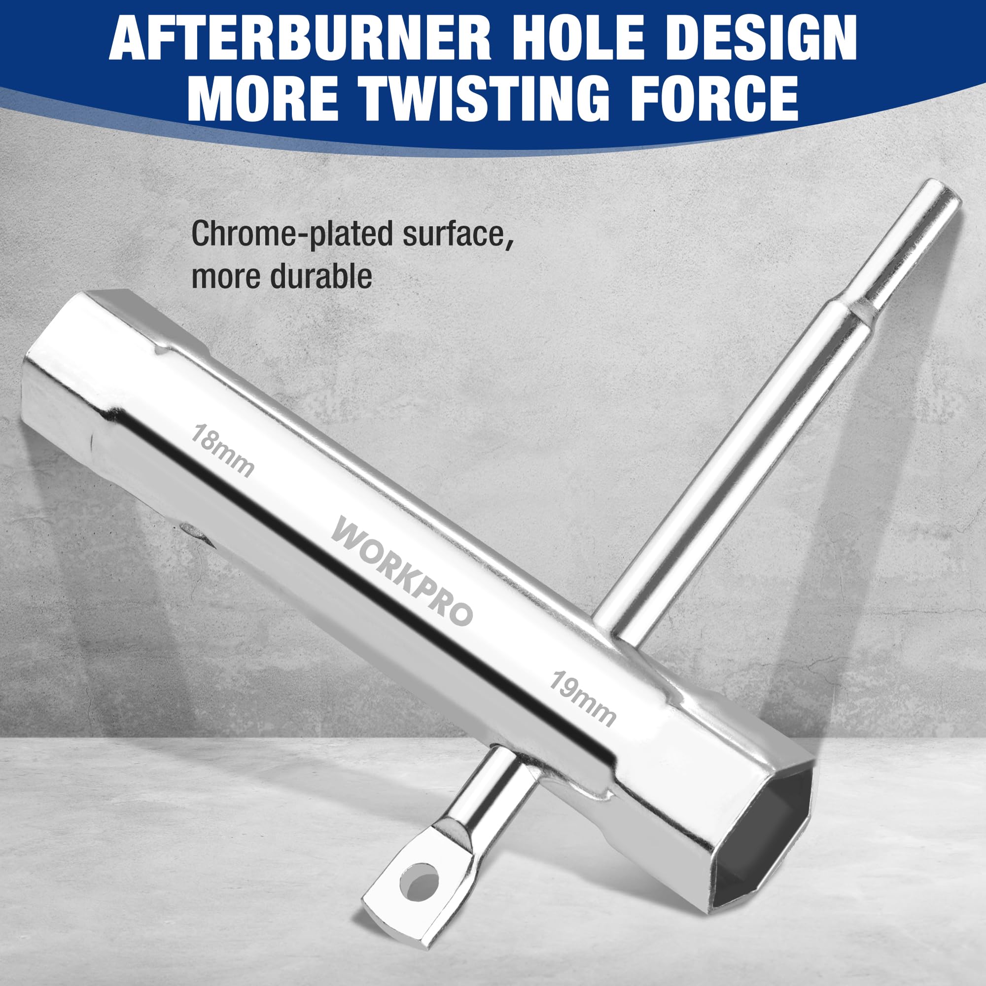 Workpro chrome-plated sockets resist rust for lasting performance