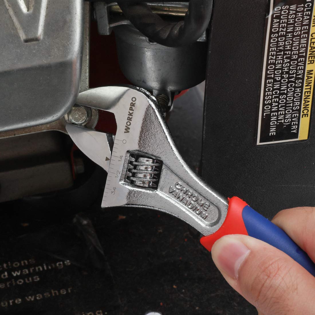 Forged CR-V steel delivers high strength for demanding jobs.