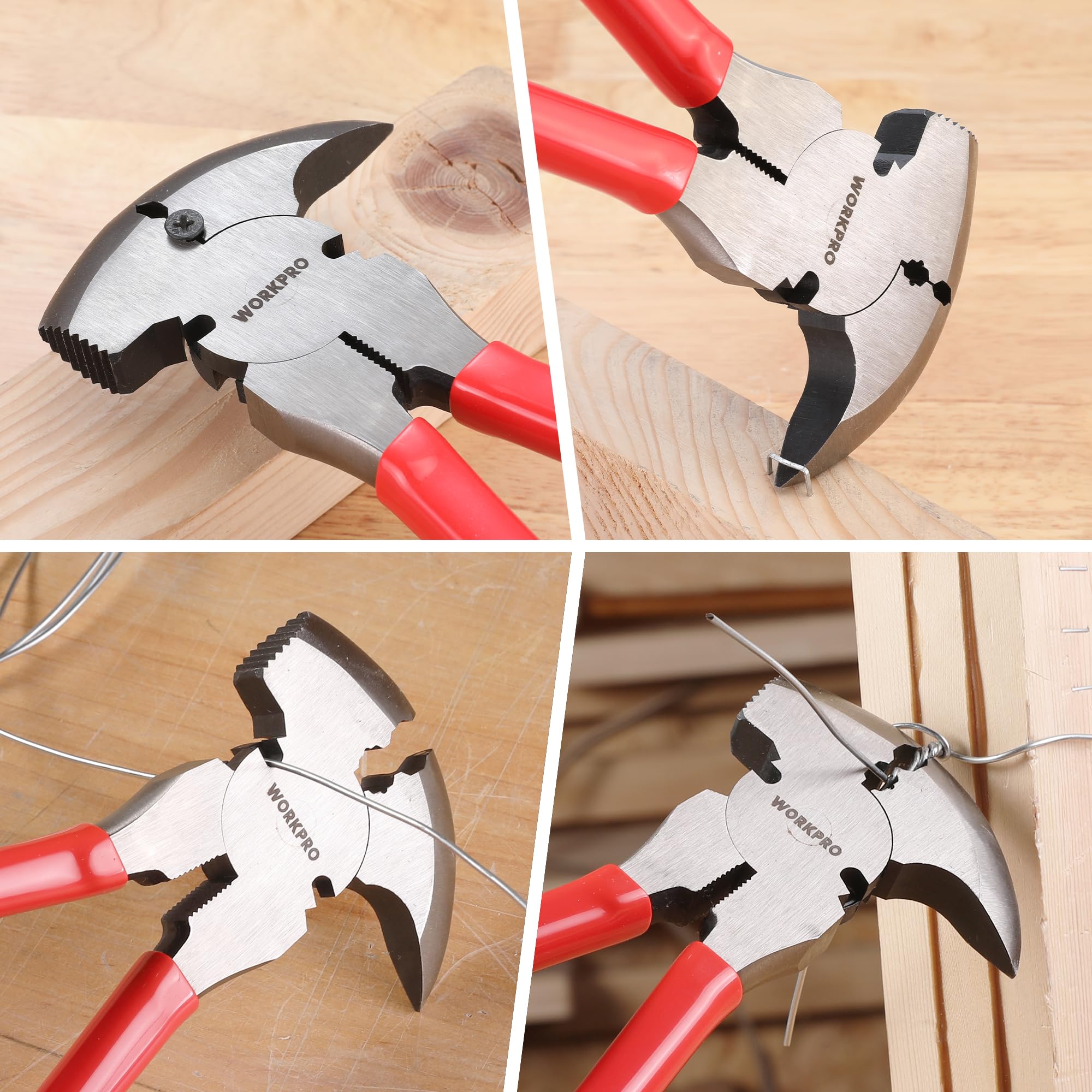 WORKPRO comfort grip reduces hand fatigue during extended fencing projects