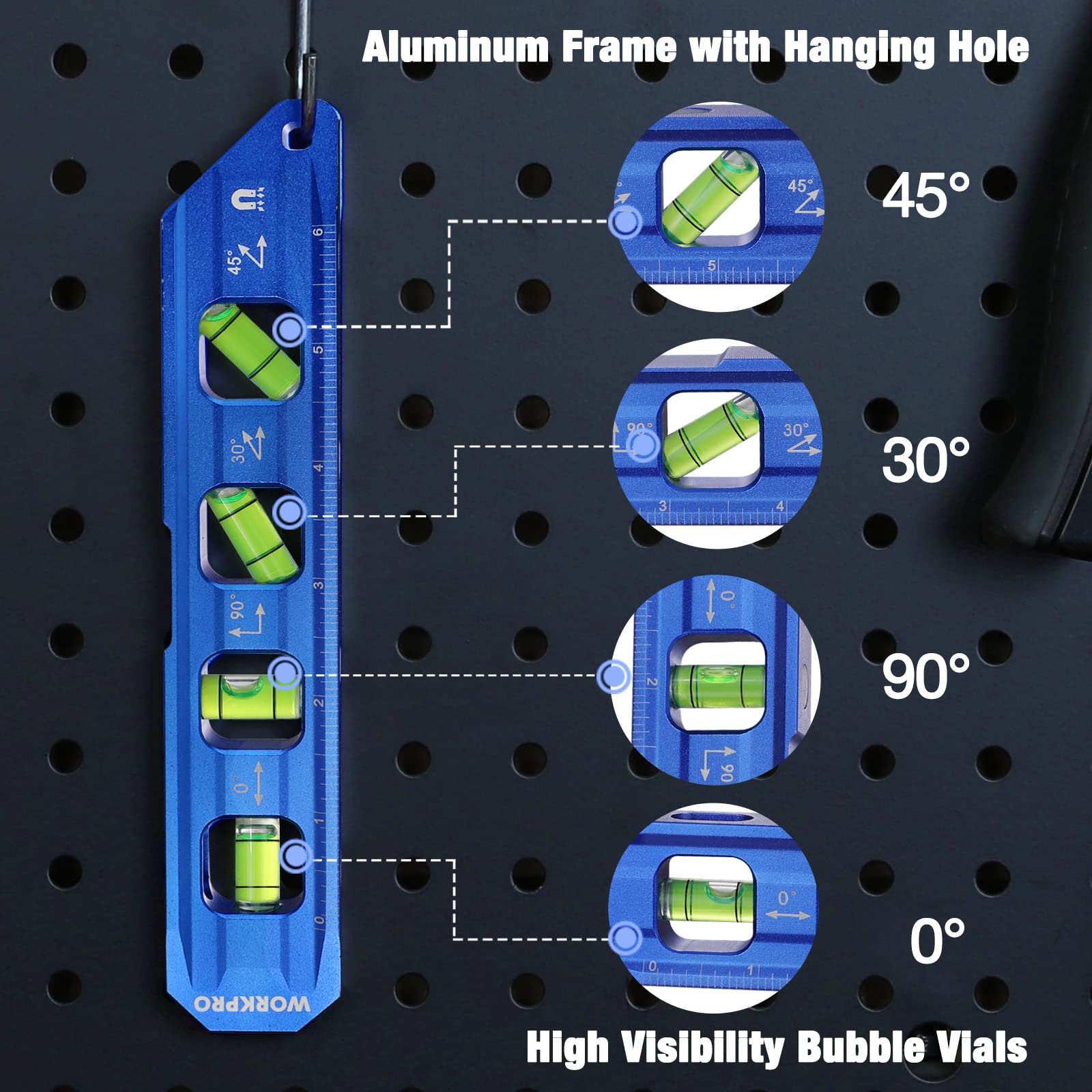 WORKPRO compact level ideal for diy projects like shelving and furniture alignment