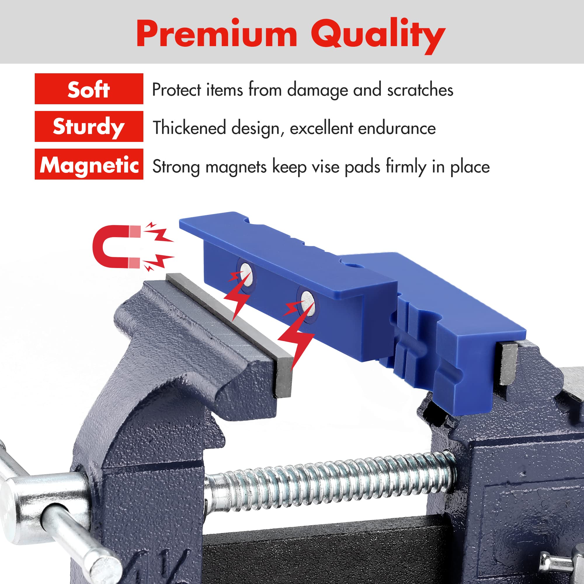 WORKPRO compatible with most benches, clamps, and drills for versatile use.