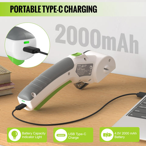 WORKPRO cordless electric scissors ergonomic handle for comfortable grip