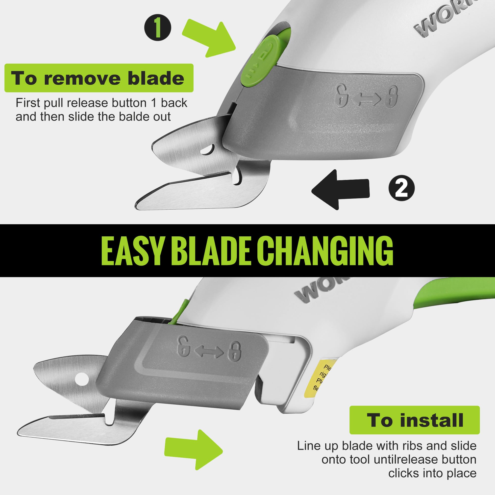 WORKPRO Type-C USB cable included for convenient recharging on the go