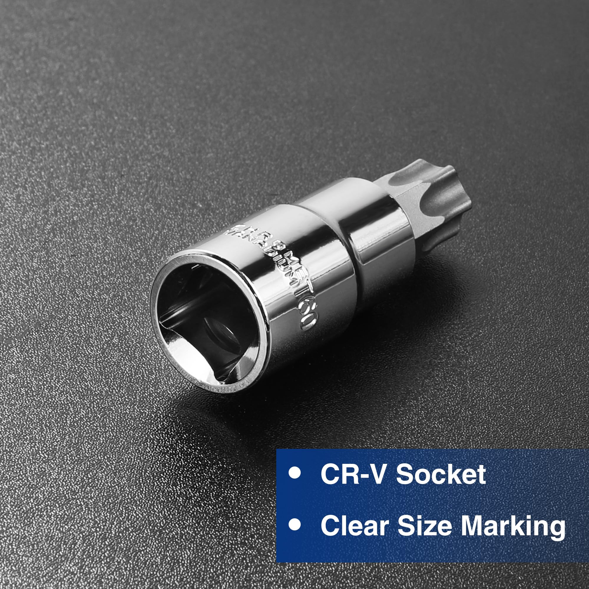 WORKPRO CR-V sockets showing high hardness for strong torque tasks.