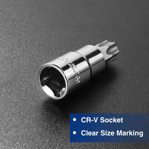 WORKPRO CR-V sockets showing high hardness for strong torque tasks.