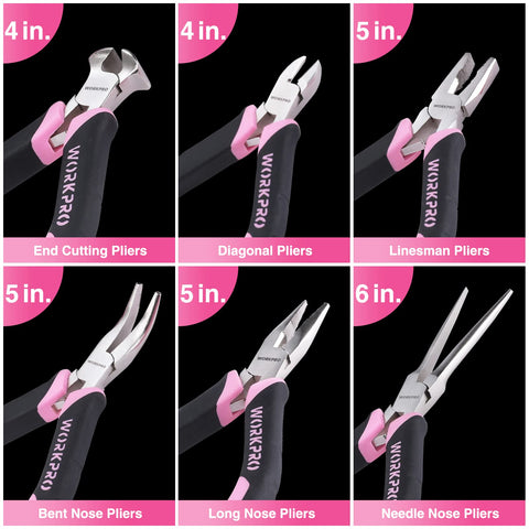 WORKPRO diagonal mini plier close-up highlighting fine cutting edge