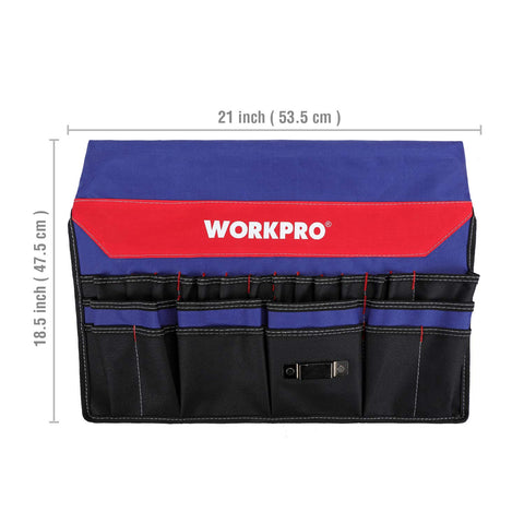 WORKPRO includes tape clip and loop for quick measuring tools