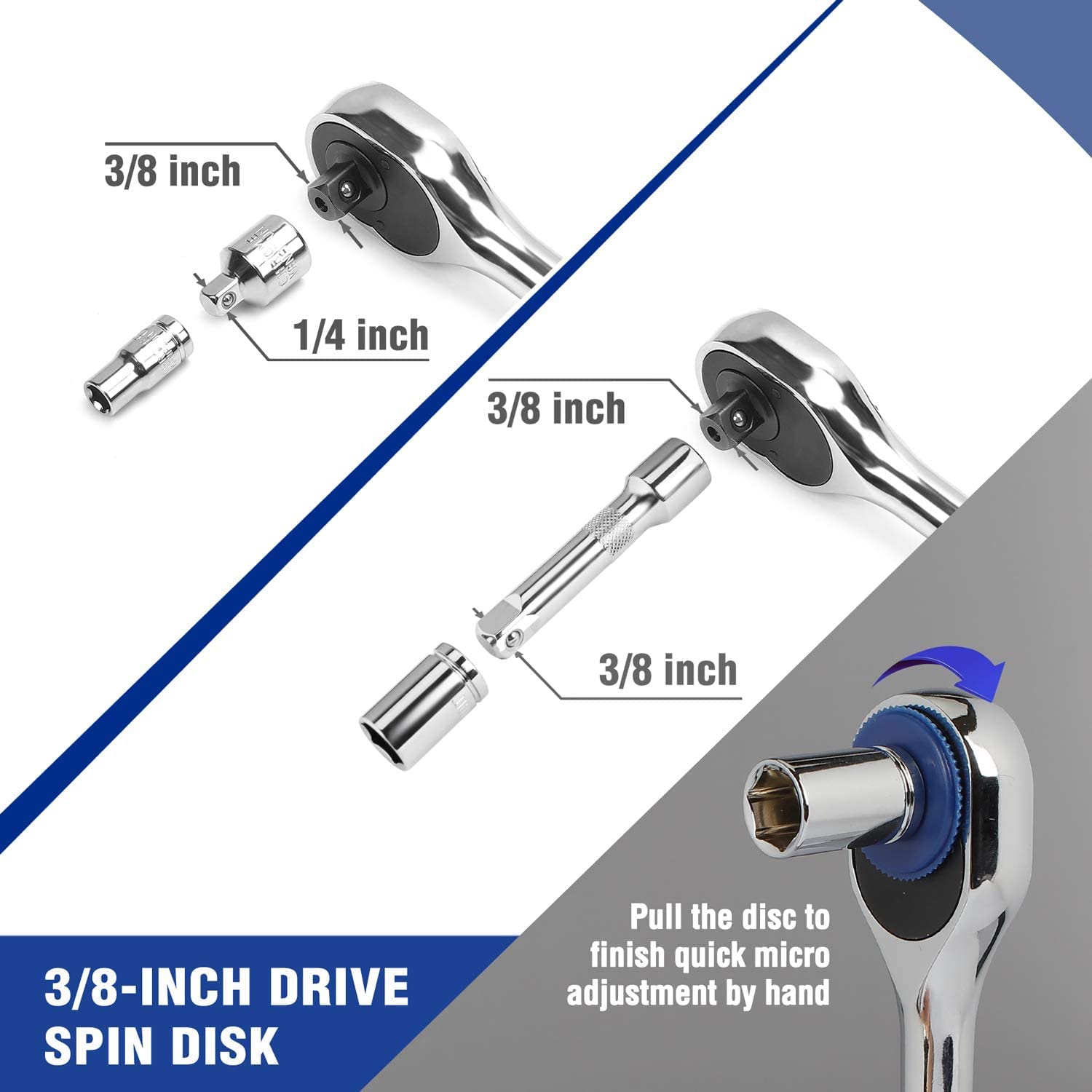 WORKPRO drive square for versatile drive connections