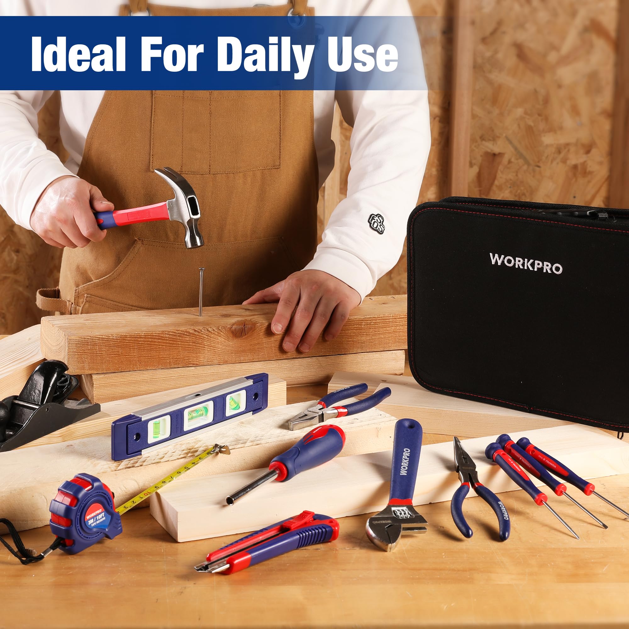 WORKPRO durable 600D polyester bag built to withstand daily use