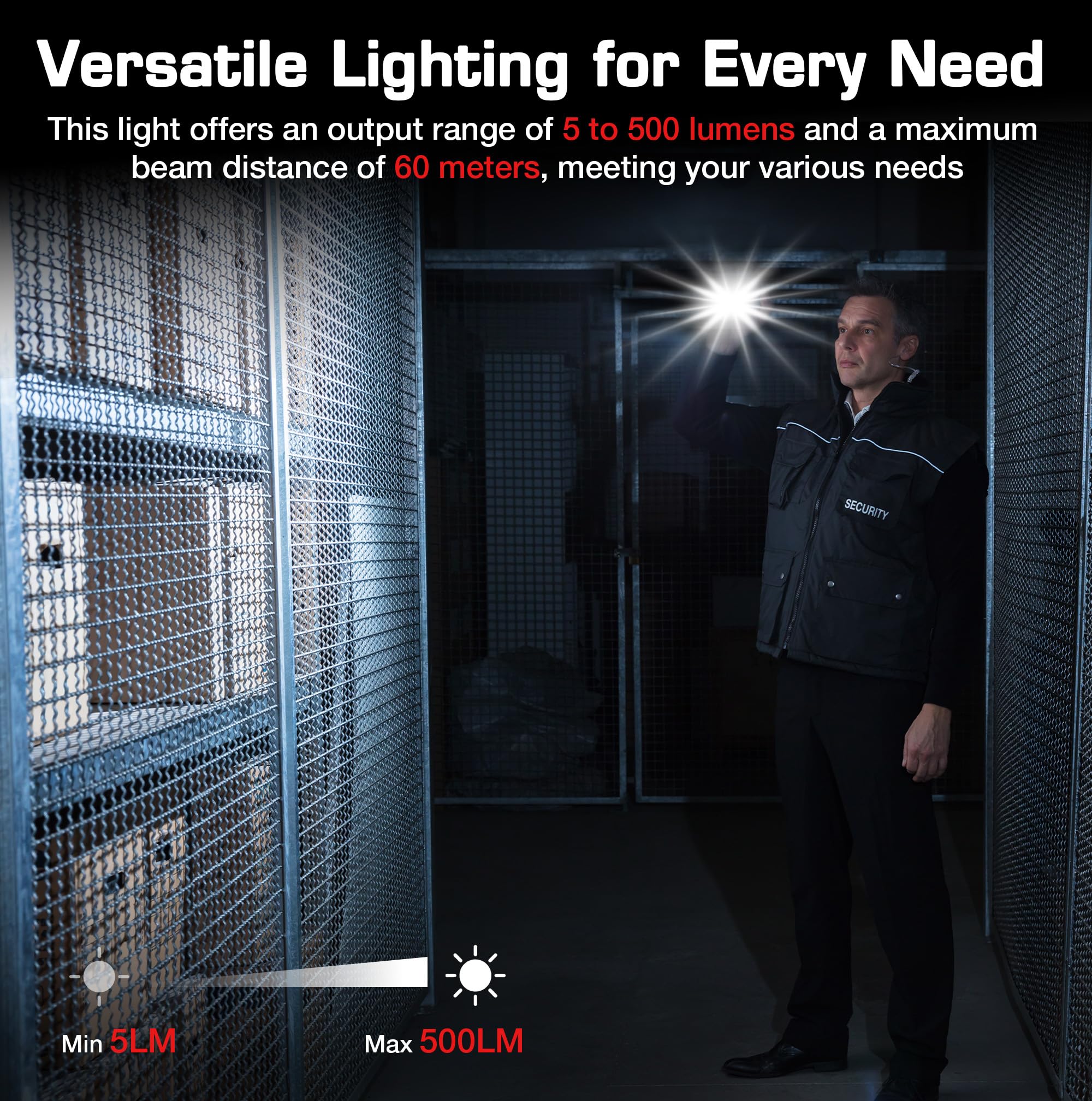 WORKPRO EDC clip light fits in a pocket for on-the-go visibility