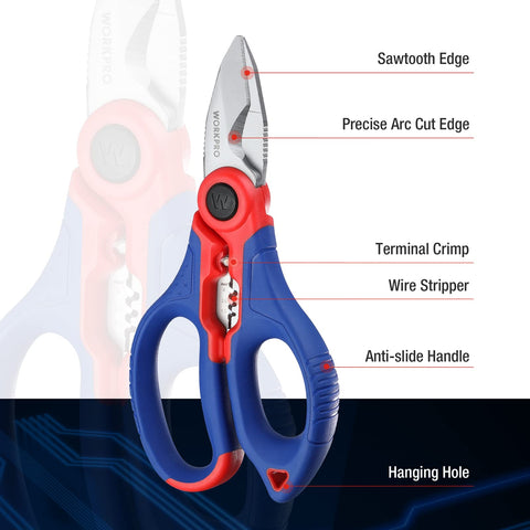 WORKPRO sheath and belt-clip support safe storage on-site