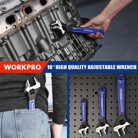 WORKPRO Ergonomic handle provides comfortable grip during extended tasks