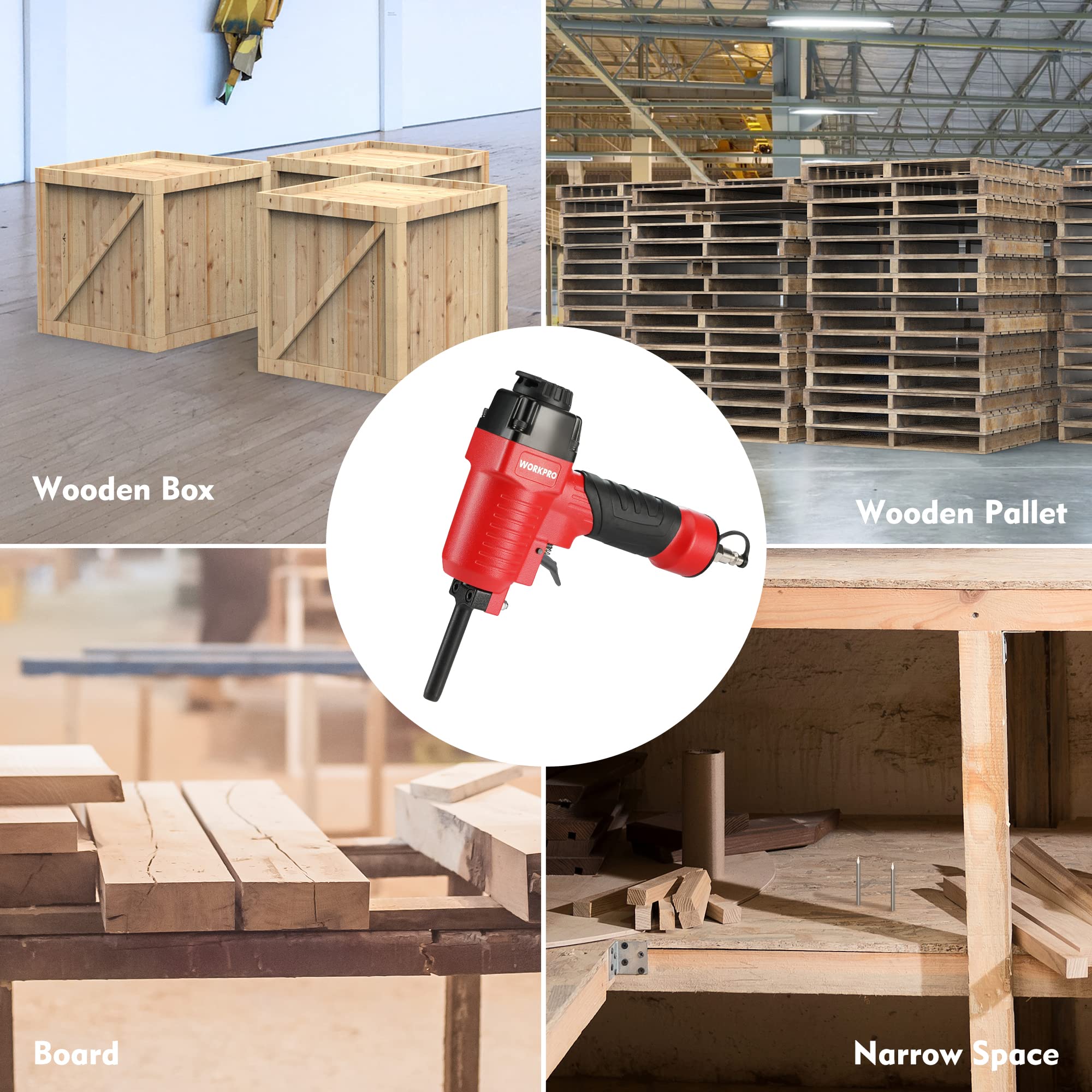 WORKPRO ergonomic, lightweight design reduces fatigue in prolonged tasks