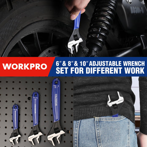 WorkPro ergonomic rubber grip for comfortable handling during tasks