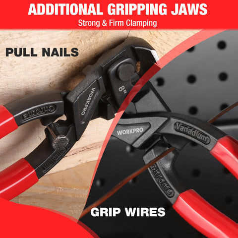 WORKPRO soft ergonomic handles reduce fatigue during use
