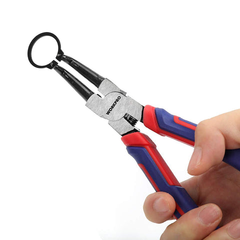 WORKPRO ergonomic spring-loaded handles improve grip and control