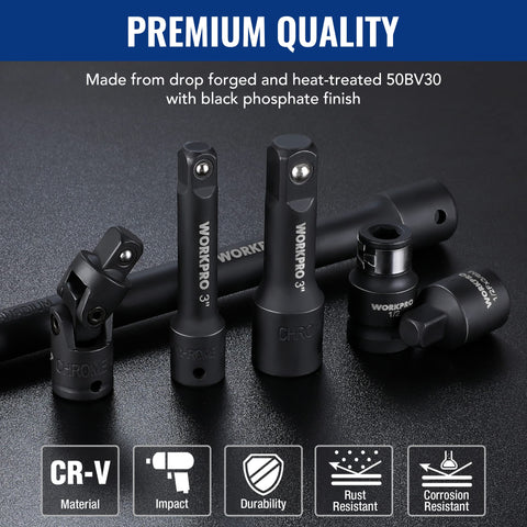 WorkPro extension bar 1/4in 6in extends access to bolts
