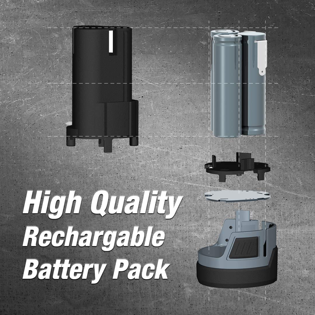 WORKPRO fast charger connected to a 12V pack for rapid top-ups.