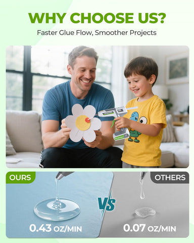 WORKPRO fast glue output with a clean low-leakage nozzle