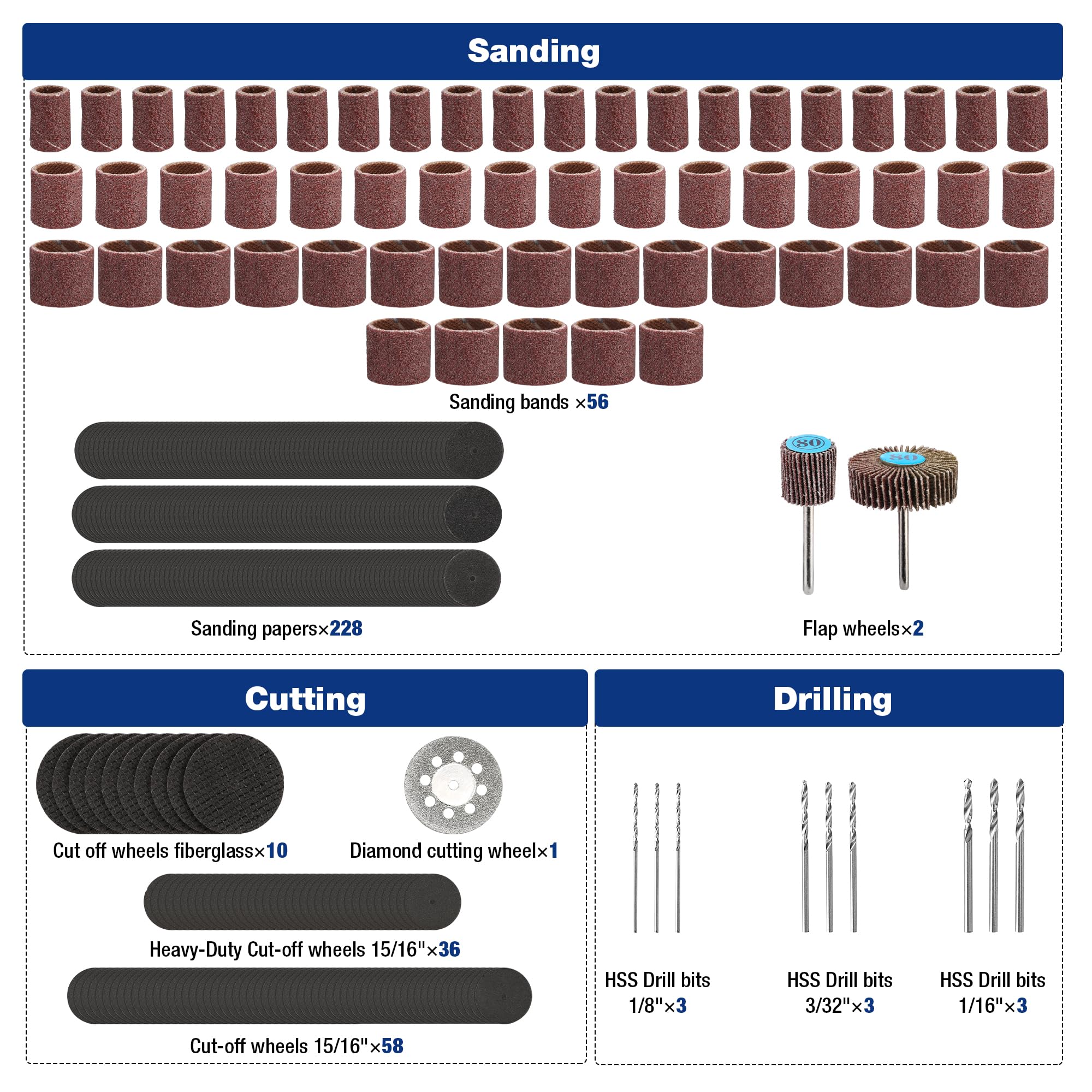 WORKPRO flap wheels 2pcs designed for deburring and surface finishing.