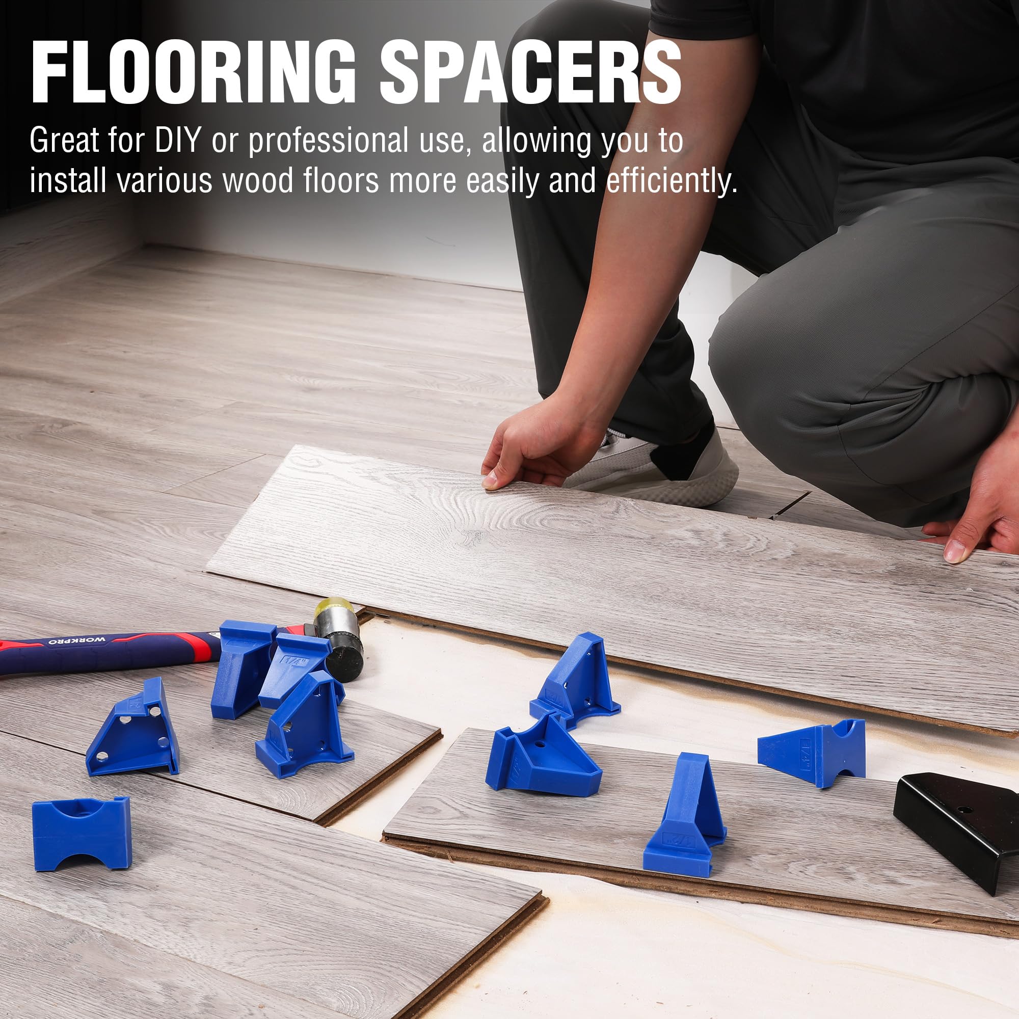 WORKPRO spacers easy install remove without nails
