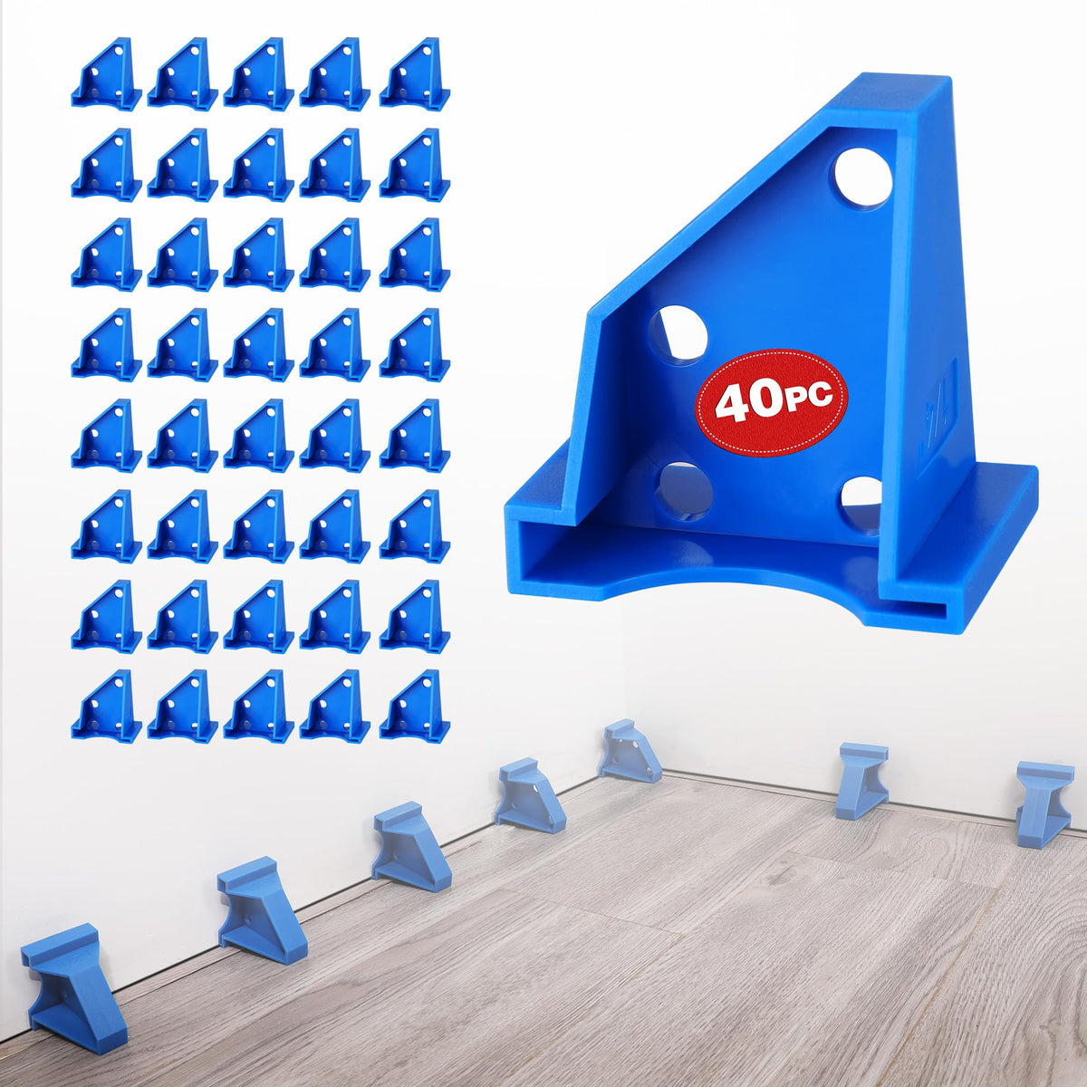 WORKPRO floor spacers triangle design for stable expansion gaps