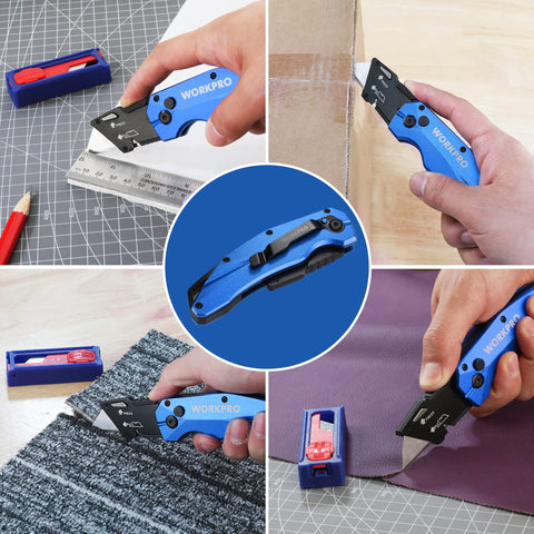 WORKPRO box cutter in use for efficient package opening