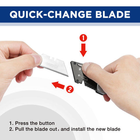 Versatile for cardboard, carpet, drywall and more tasks with WORKPRO knife.