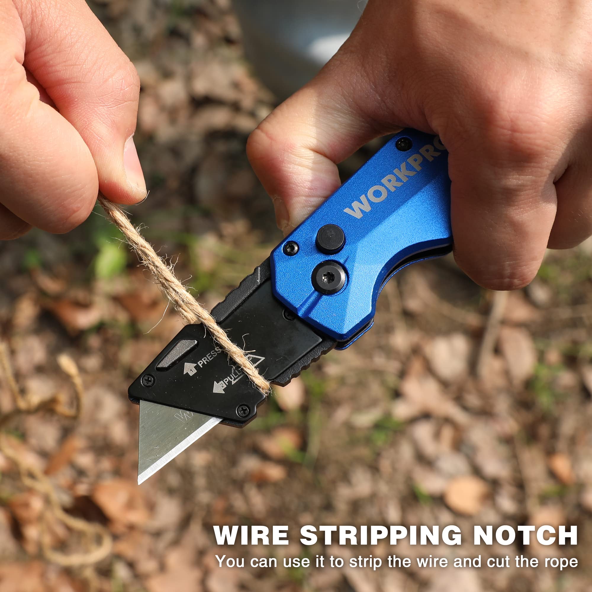 WORKPRO versatile cutting across cardboard, carpet, drywall and more